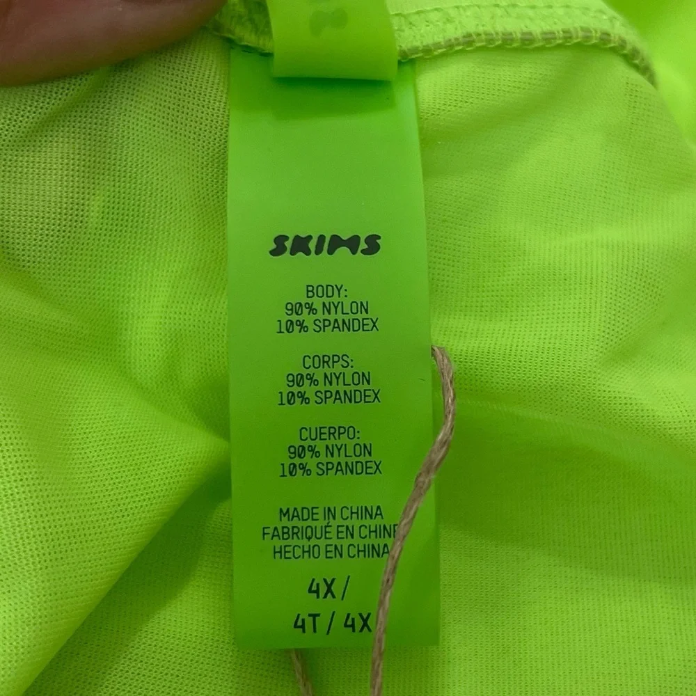 Skims Mesh Cover Up Sarong Skirt Beachwear Neon Green Size 4X